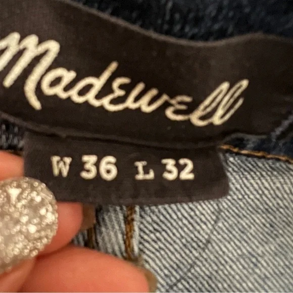 Madewell Slim Wash Denim Casual Stretchy Jeans US Men's 36x32 - Picture 6 of 10